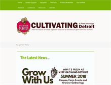 Tablet Screenshot of detroitagriculture.net